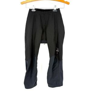 IBEX El Fito Black Wool Padded Cycling Biking 3/4 Crop Legging Capris Size S